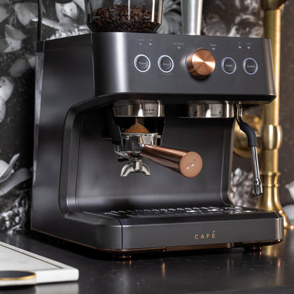 Cafe Bellissimo Semi-Automatic Espresso Machine & Frother – Matte Black