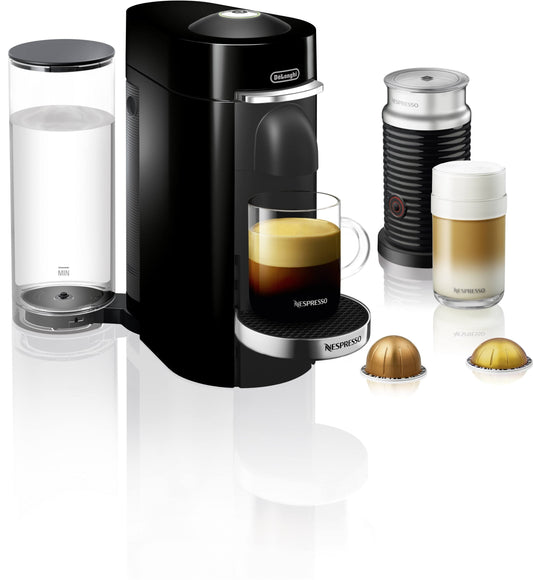 De’Longhi Nespresso VertuoPlus Coffee and Espresso Maker with Aeroccino, Black