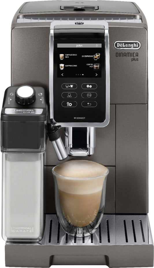 De’Longhi Dinamica Plus Fully Automatic Espresso Machine – Titanium